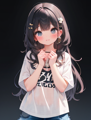 白裙子与黑打底的和谐演绎
