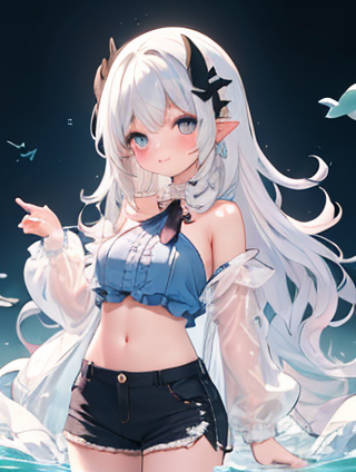 浅绿色校服中的动漫世界